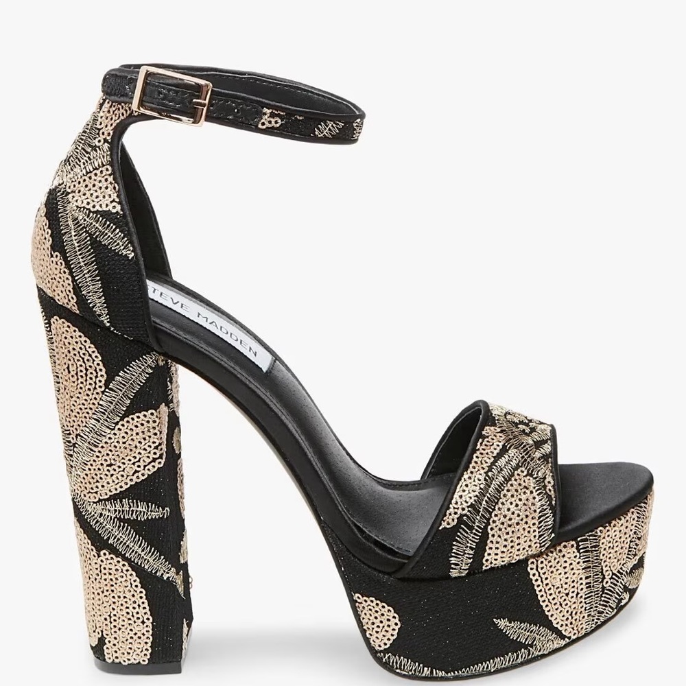 STEVE MADDEN GONZO SEQUIN HEELS